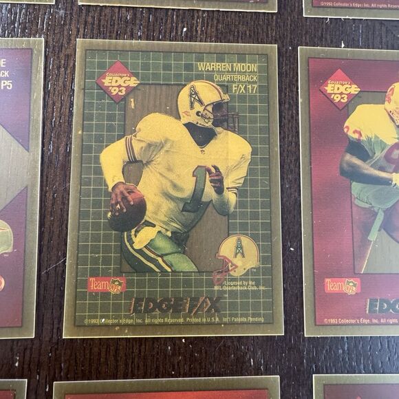 1993 Collectors Edge Football 12 Card Lot w Steve Young Troy Aikman Warren Moon - Picture 8 of 13